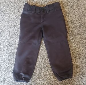 Mizuno girls black softball pants